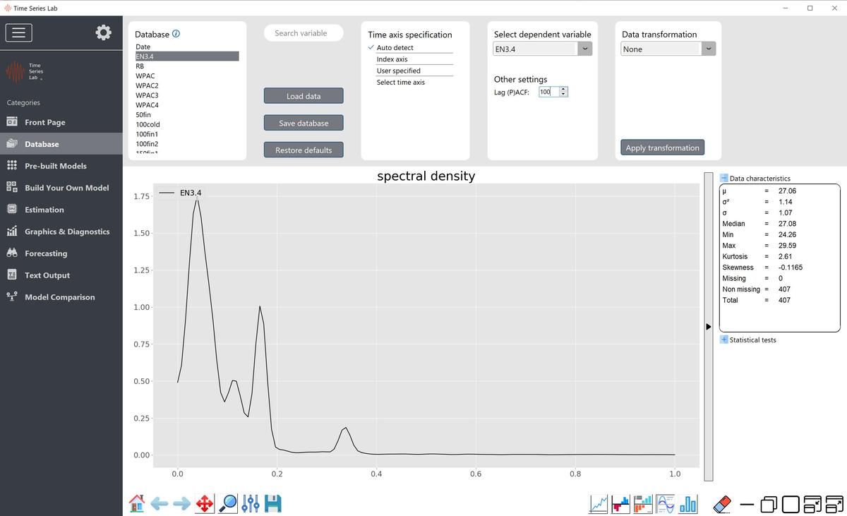 Data inspection and preparation page