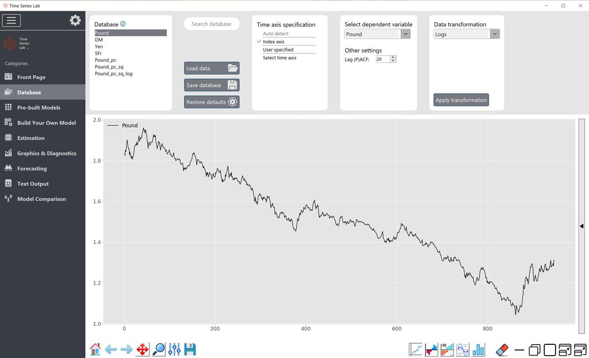 Data inspection and preparation page